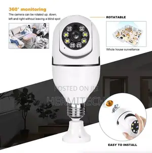 Remote Viewing Bulb Security Camera,v380 Pro Bulb, Sd Card Slot