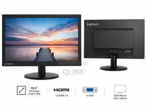 "Lenovo D19-10 18.5"" HD Monitor, Black Color,