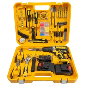 Drill Set DeWALT Cordless Complete Toolkit. 2 Rechargeable Batteries
