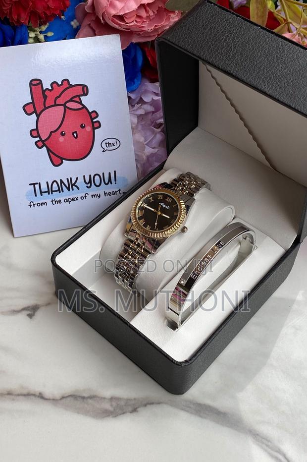 Ladies Boxed Watch and Bracelet + Card Gift Sets. - thumbnail 2