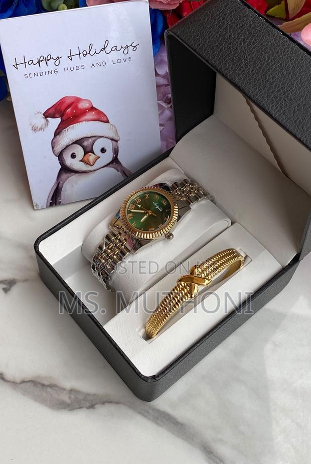 Ladies Boxed Watch and Bracelet + Card Gift Sets. - thumbnail 4