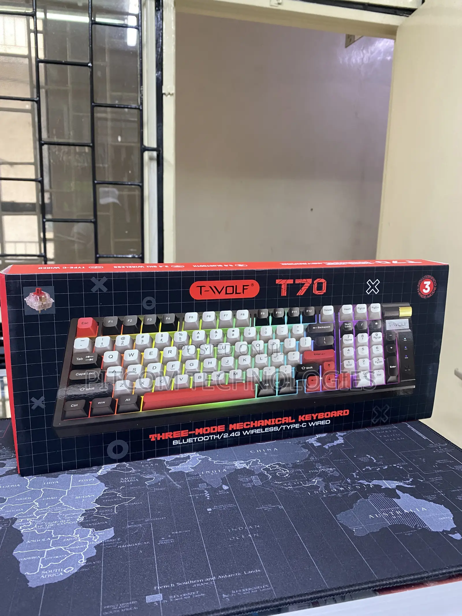 T-Wolf T70 Wireless Mechanical Keyboard