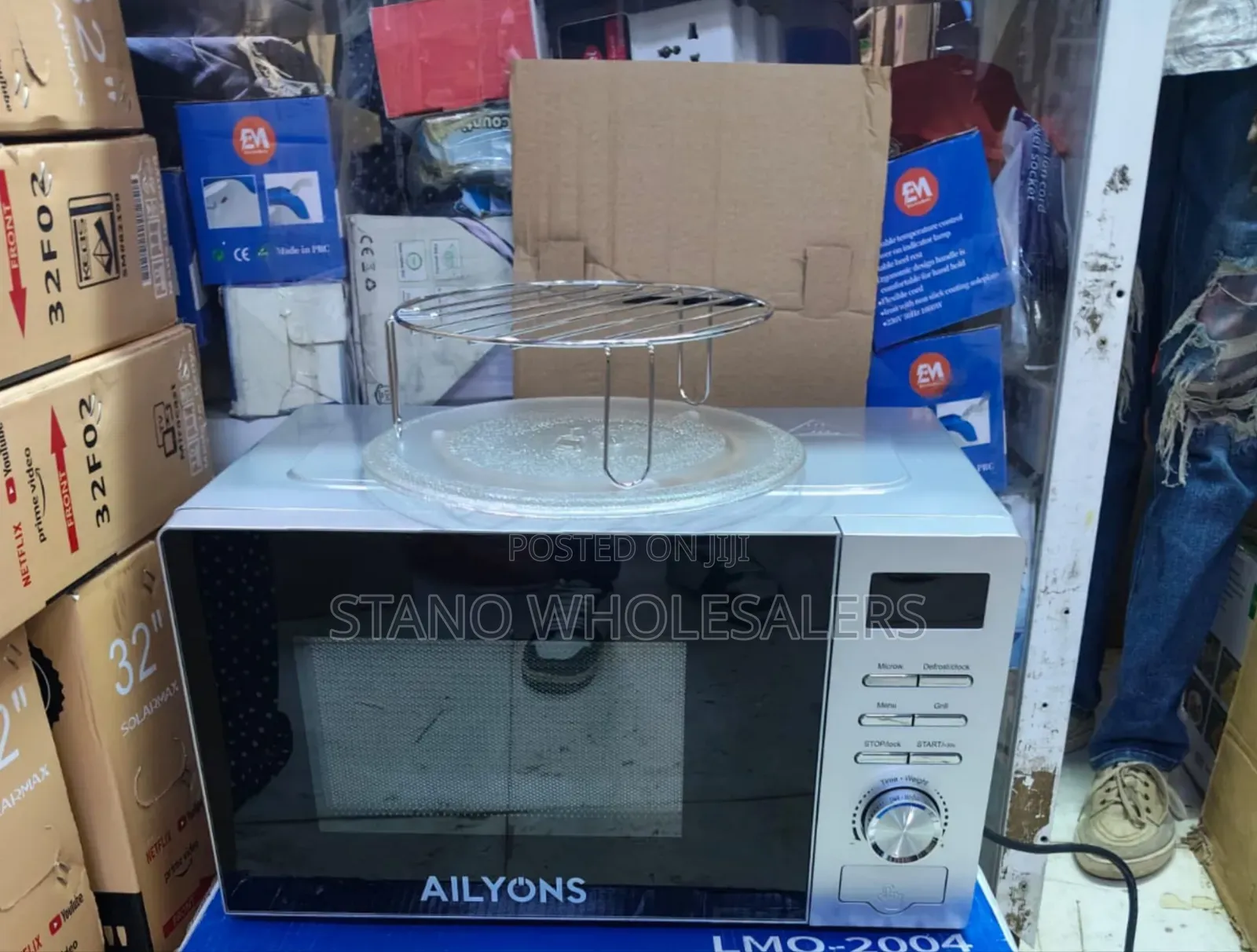 Silver Ailyons Digital Microwave