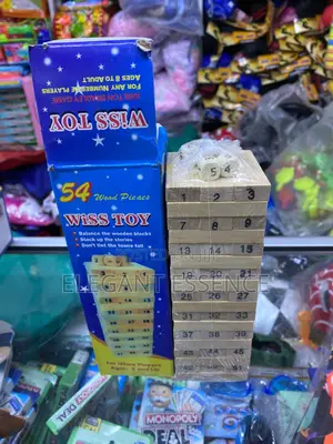 54pcs Stacking Blocks Balancing Game Pulling Blocks Layer by Layer