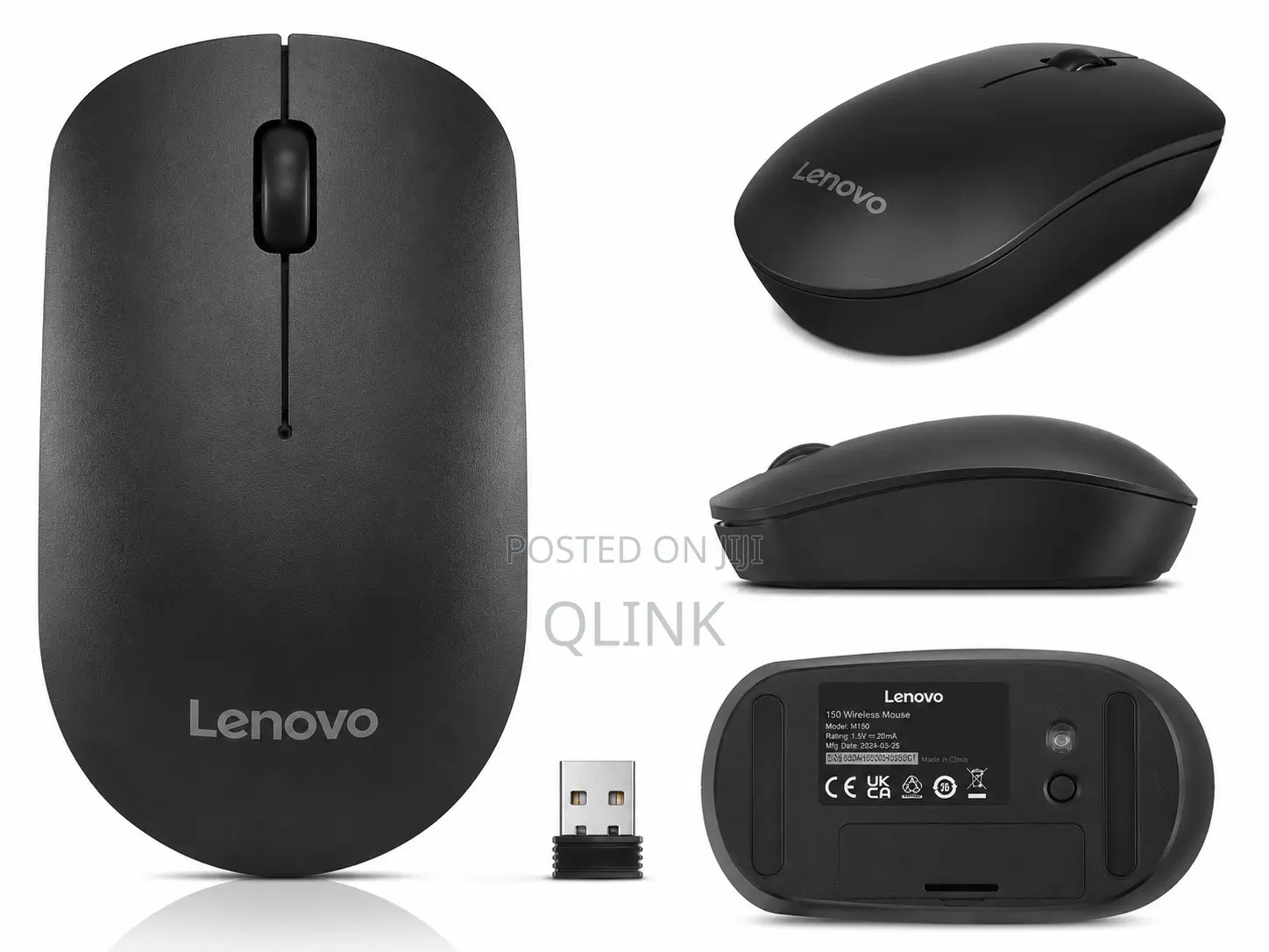 Lenovo 150 Wireless Mouse - Black - GY51L52638