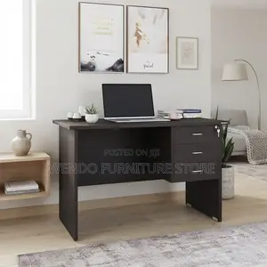 Office Desk; 120cm Clerical Home Office Walnut Desk