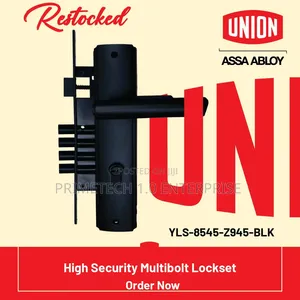 Original Union 4 Deadbolt Black Door Lock – Heavy Duty Security Lock