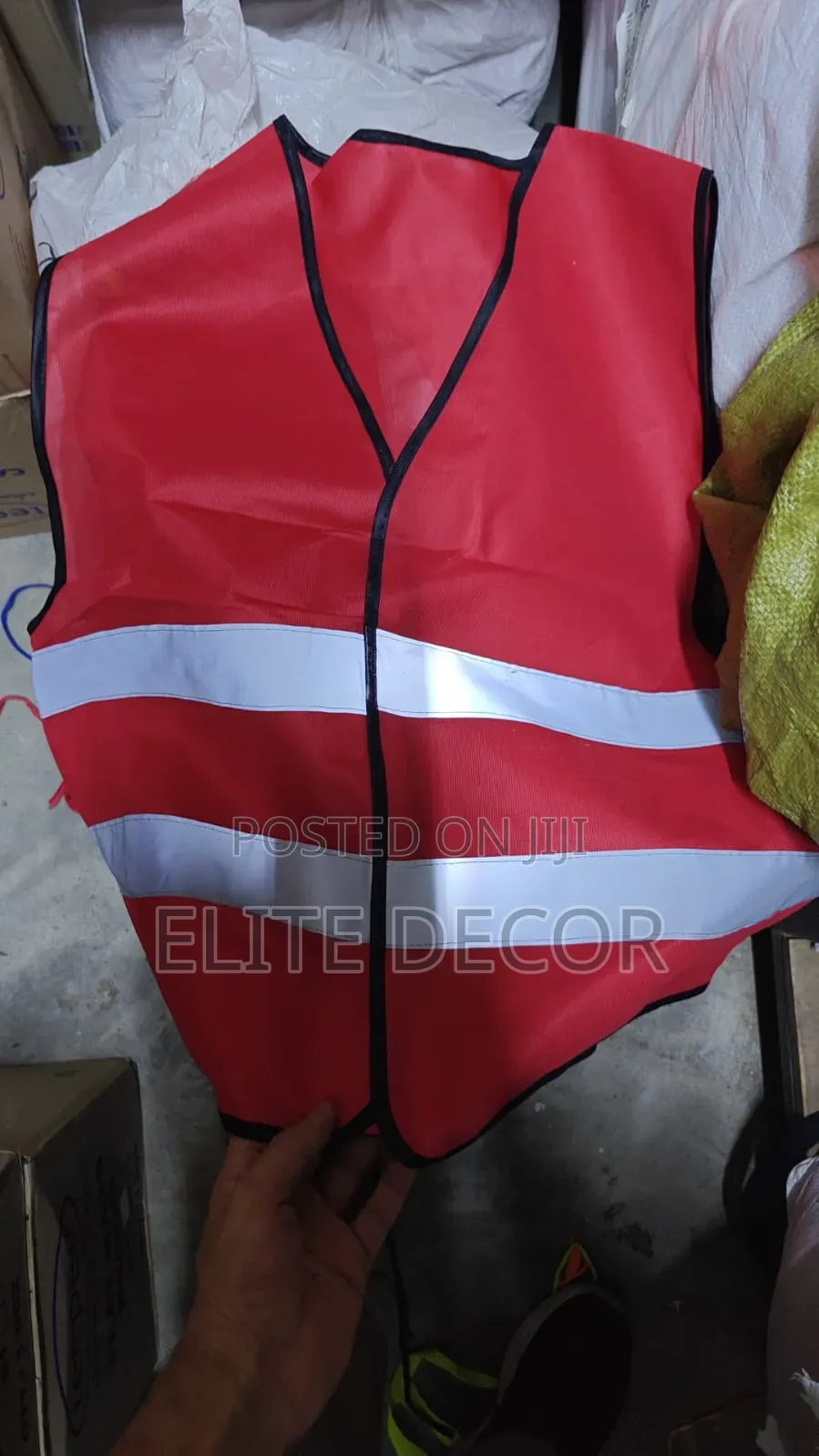 Reflective Safety Vest 120GSM With Silver Strips | High Visibility