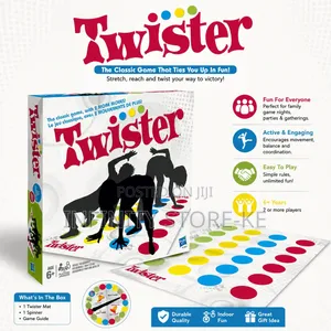 Classic Twister Floor Game Mat With Spinner