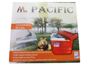 Pacific 10L Insulated Ice Cooler Box Red.