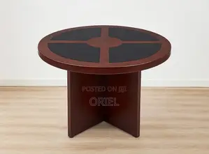 Office Boardroom Table : 1.2m Round Conference Table