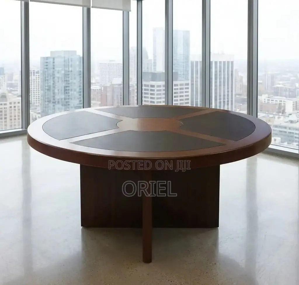 Office Boardroom Table : 1.2m Round Conference Table