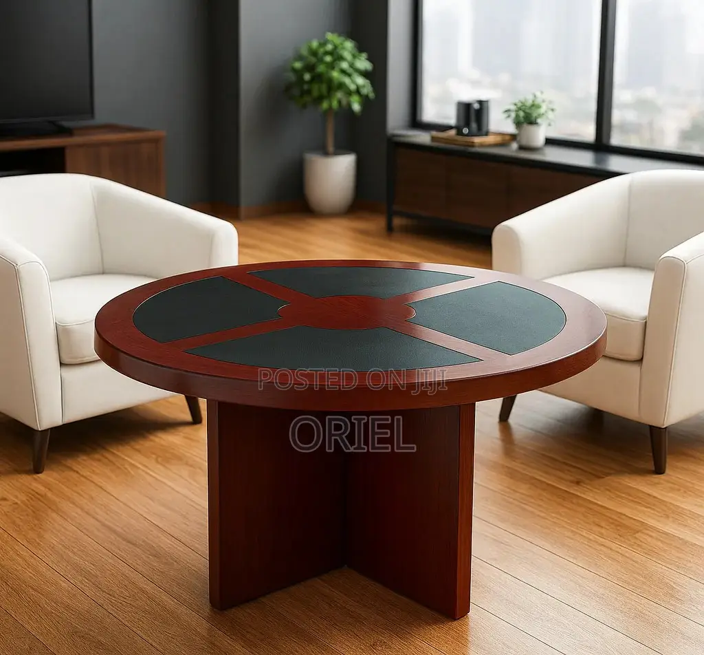 Office Boardroom Table : 1.2m Round Conference Table