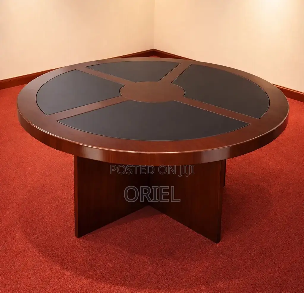 Office Boardroom Table : 1.2m Round Conference Table