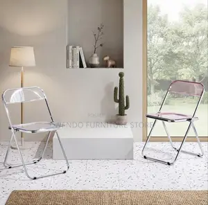 Home Chairs; Foldable Clear Sled Based Home Chairs