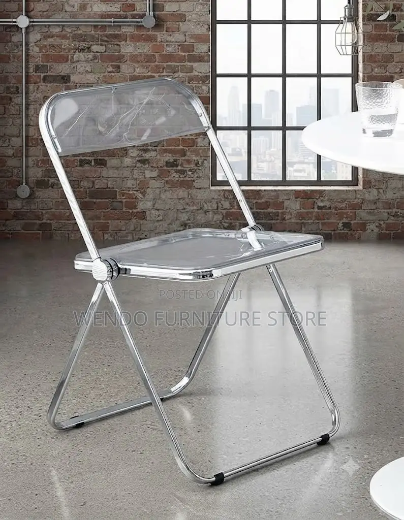 Home Chairs; Foldable Clear Sled Based Home Chairs