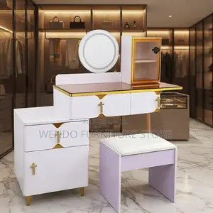 Dressers; White Dressing Room Girls Vanity Set
