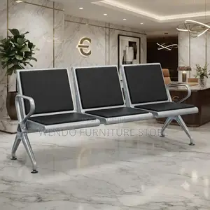 Office Bench; Three Seaters Front View Benches
