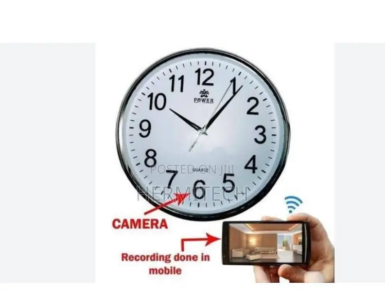 Discreet Wall Clock Surveillance Camera CCTV