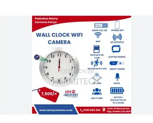 Smart Wall Clock Camera for Home Security