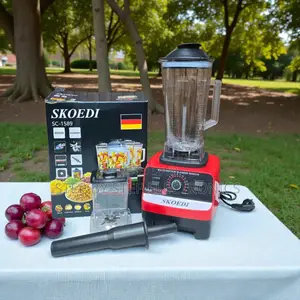 Easy-Clean Silver Crest 2-in-1 Double Cup Blender Grinder