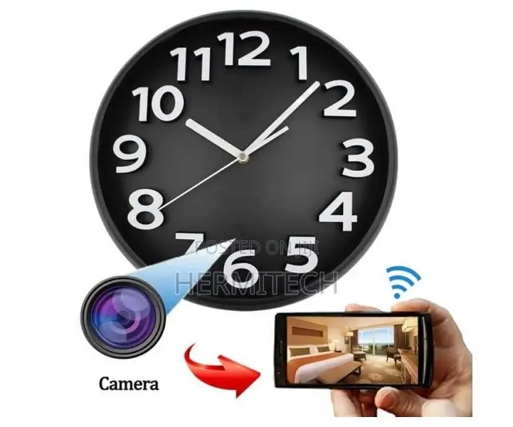 Wall Clock Camera With Smartphone Monitoring