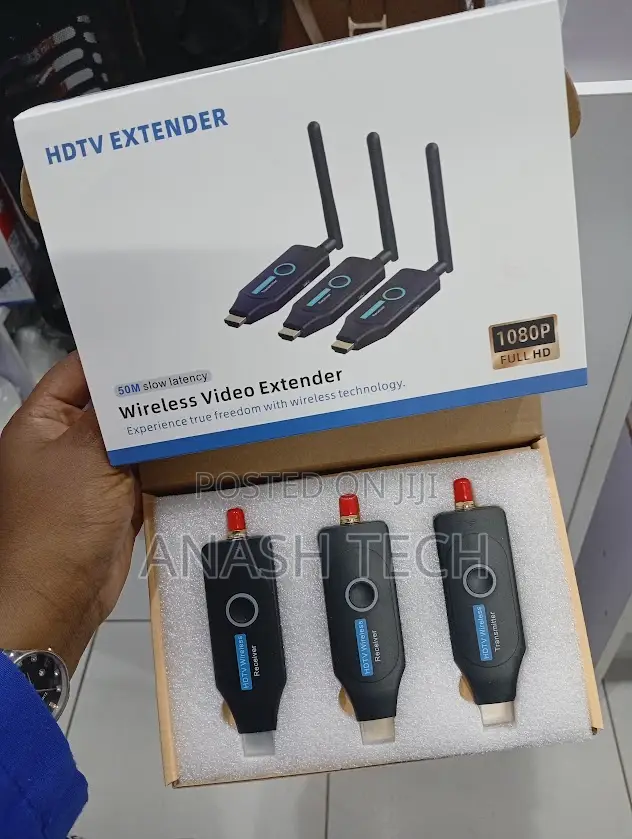 50M Wireless Video Transmission Kit HDMI Extender With Dual Receivers