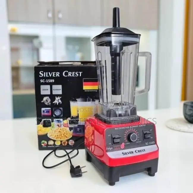 Quality-Assured Silver Crest 2-in-1 Double Cup Blender Grinder