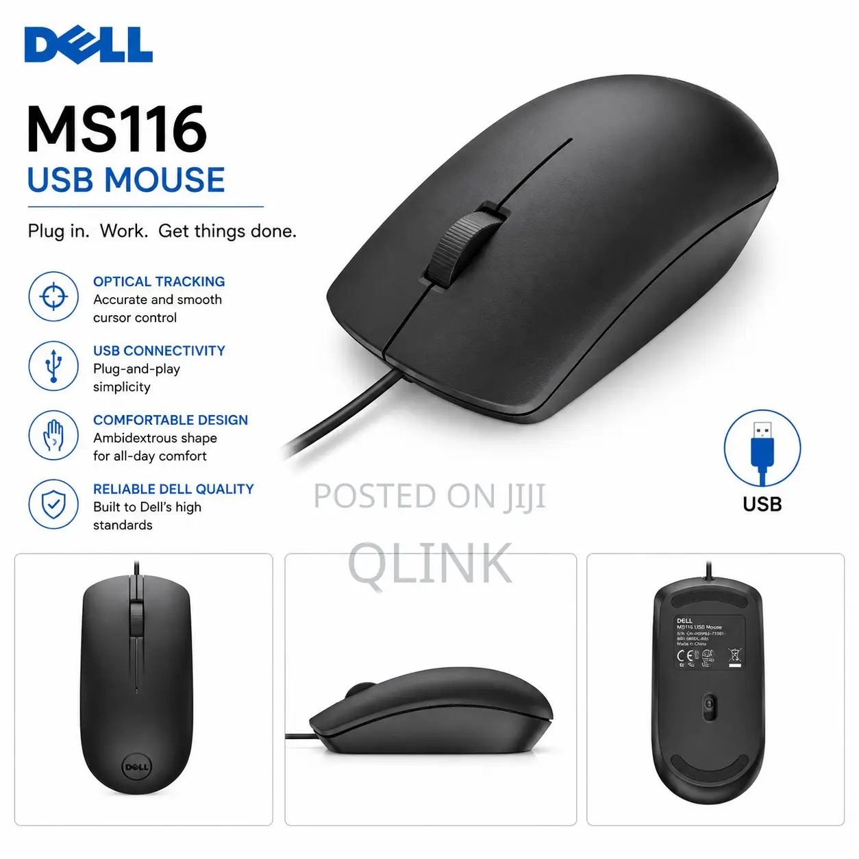 Dell USB Mouse - MS116