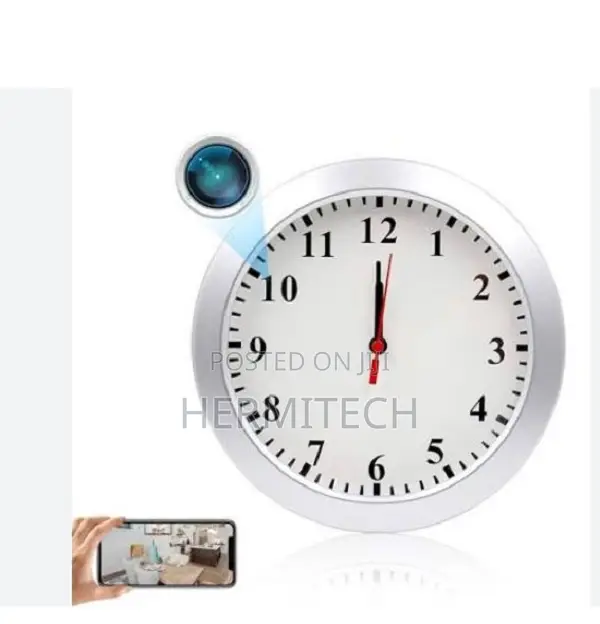 Wall Clock Camera With Phone Monitoring