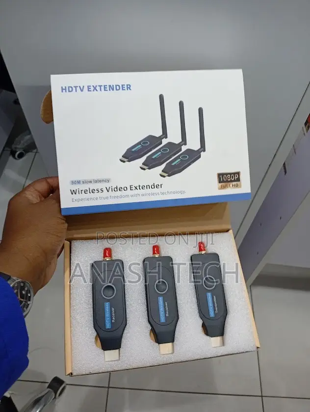 50M Wireless HDMI Display Extender – Stream to Two Screens