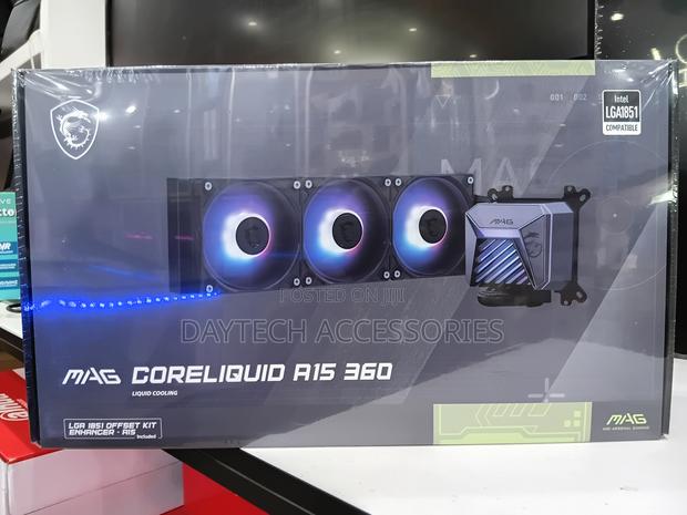 Msi Mag Coreliquid A15 360 Black Argb Aio Cooler Lga 1700/1851/Am5/Am4