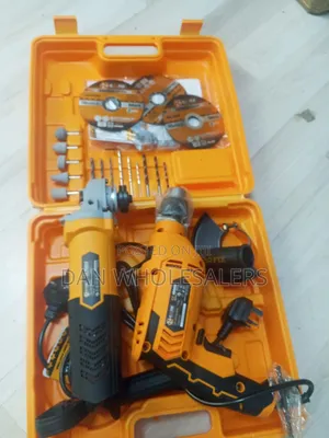 COOFIX Electric Tool Combo - Hammer Drill + Angle Grinder + 20pcs Tool