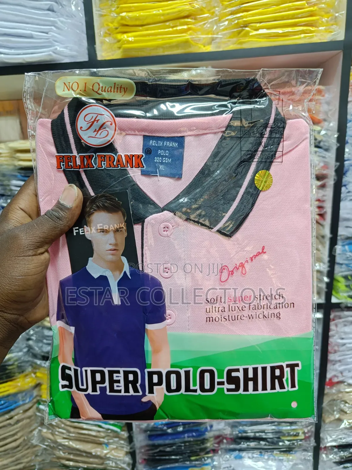 Unisex Contrast Collar Polo