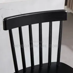Barstool; Armless Black Eames Barstool Style