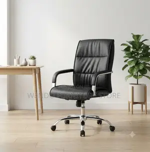 Office Chairs; Leather Visitors Star Based Office Chairs