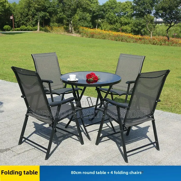 Four Seaters Outdoor Restaurant Set