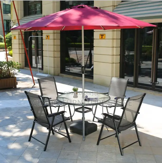 Four Seaters Outdoor Restaurant Set
