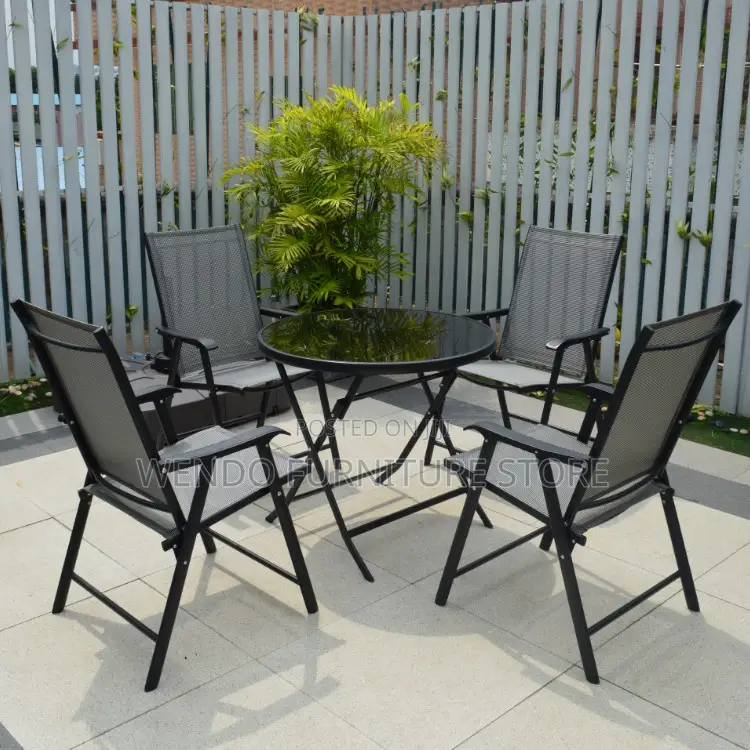Four Seaters Outdoor Restaurant Set