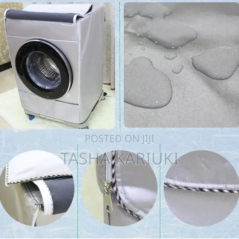 *Front Load Washing Machine Cover *Grey/Silver