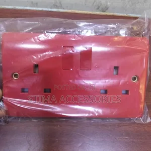 Panasonic Twin Socket Red