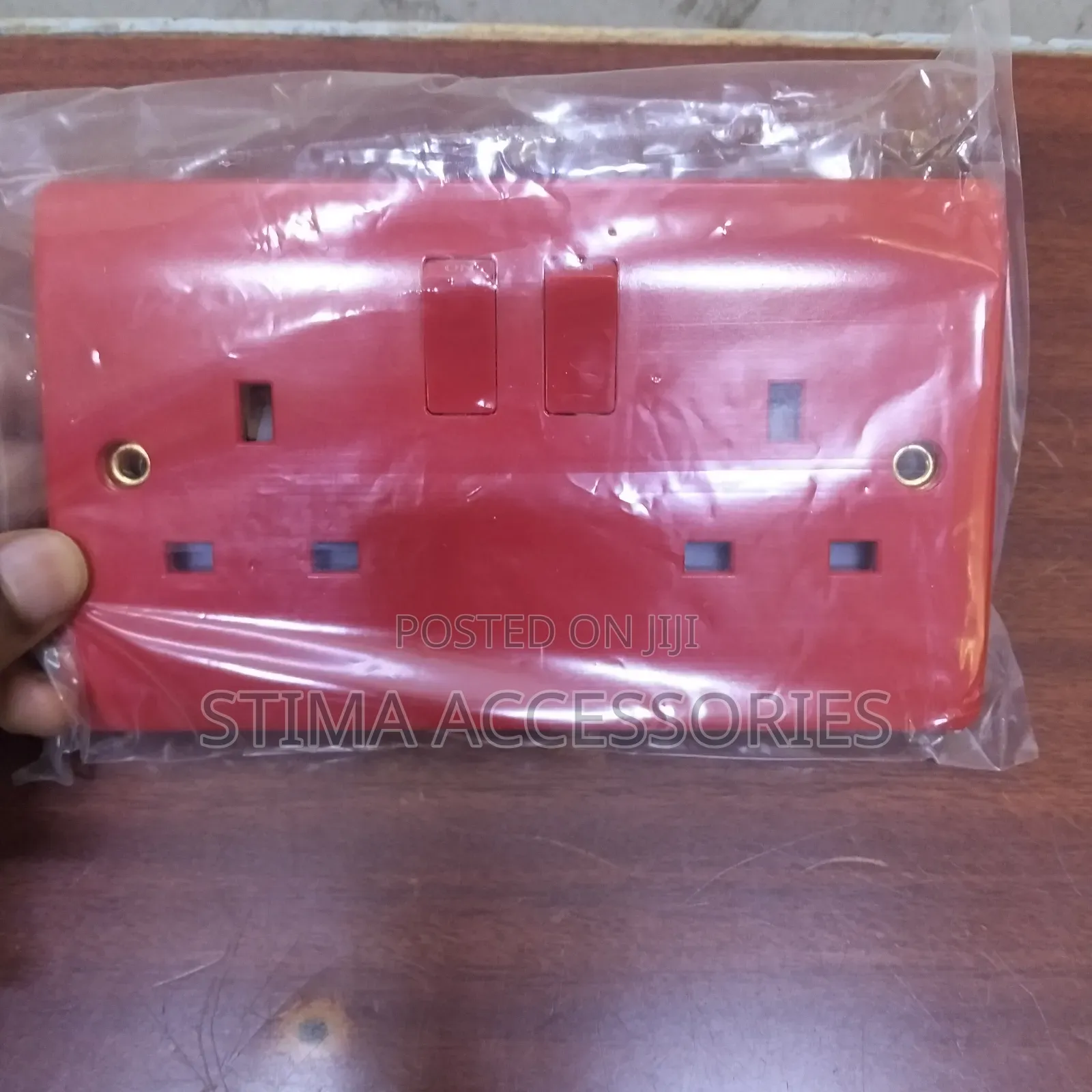 Panasonic Twin Socket Red