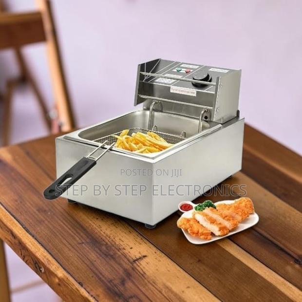 Functional 4l/6l/10l Electric Single Tank Stainless Steel Deep Fryer
