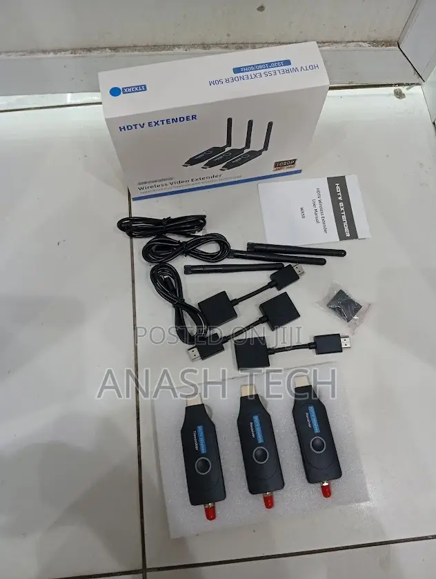 50 Meter Wireless HDMI Extender Kit – Supports Two Displays