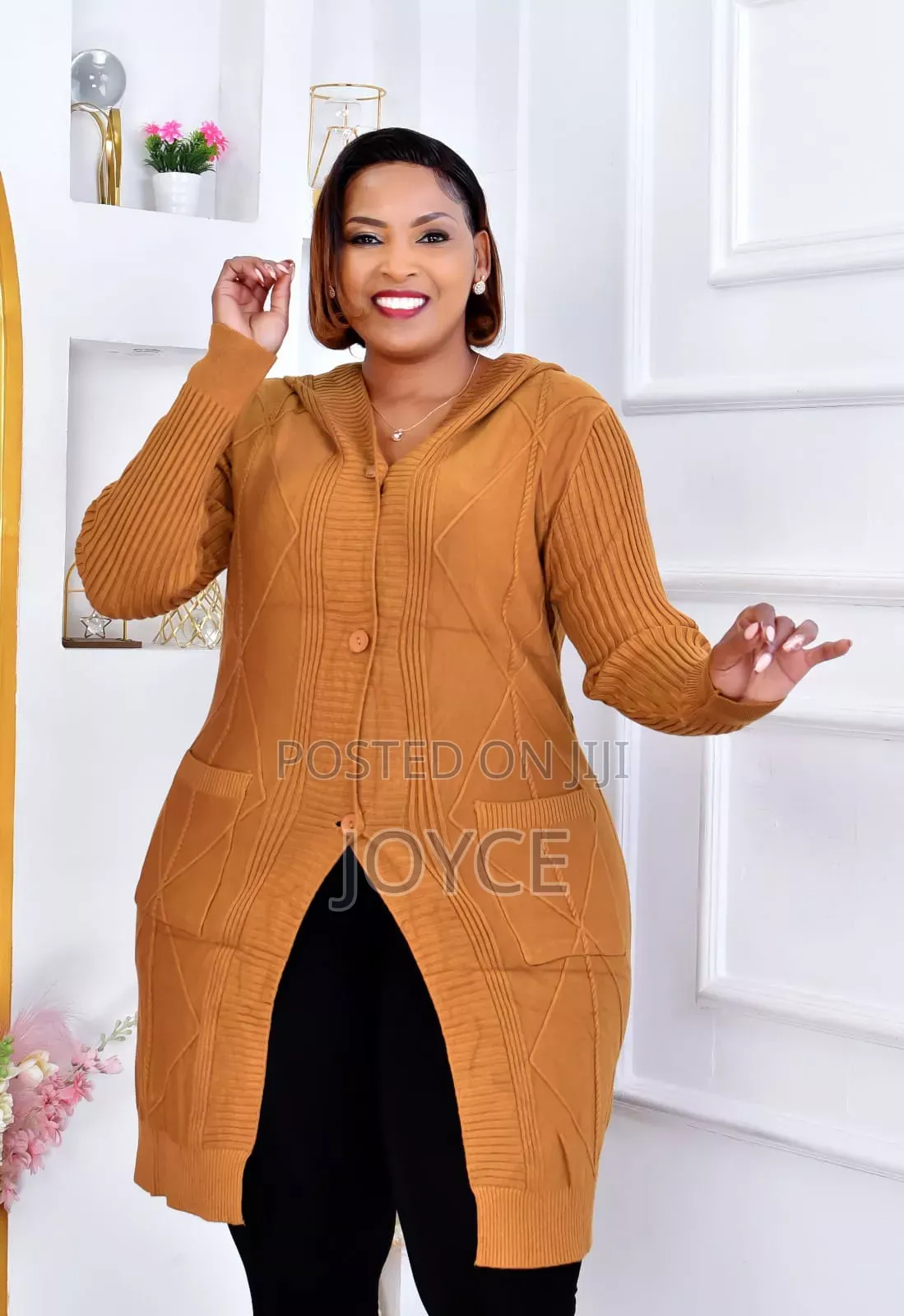 Free Size Warm Hooded Kimono Sweator