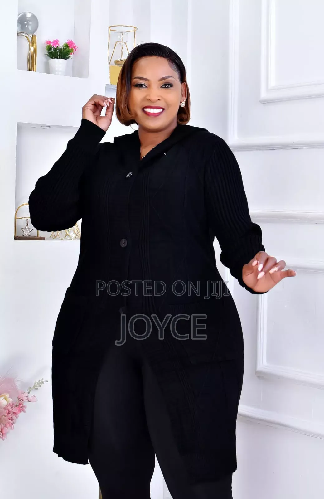 Free Size Warm Hooded Kimono Sweator