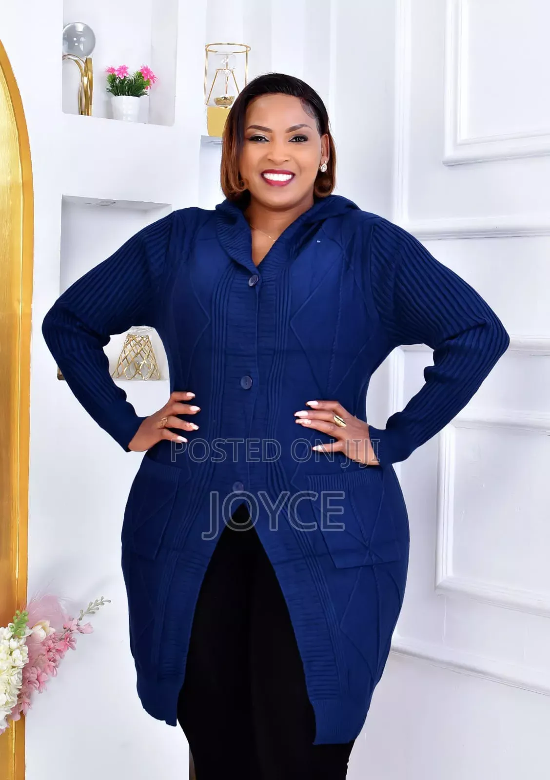 Free Size Warm Hooded Kimono Sweator