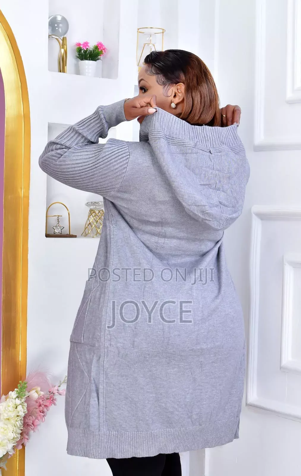Free Size Warm Hooded Kimono Sweator
