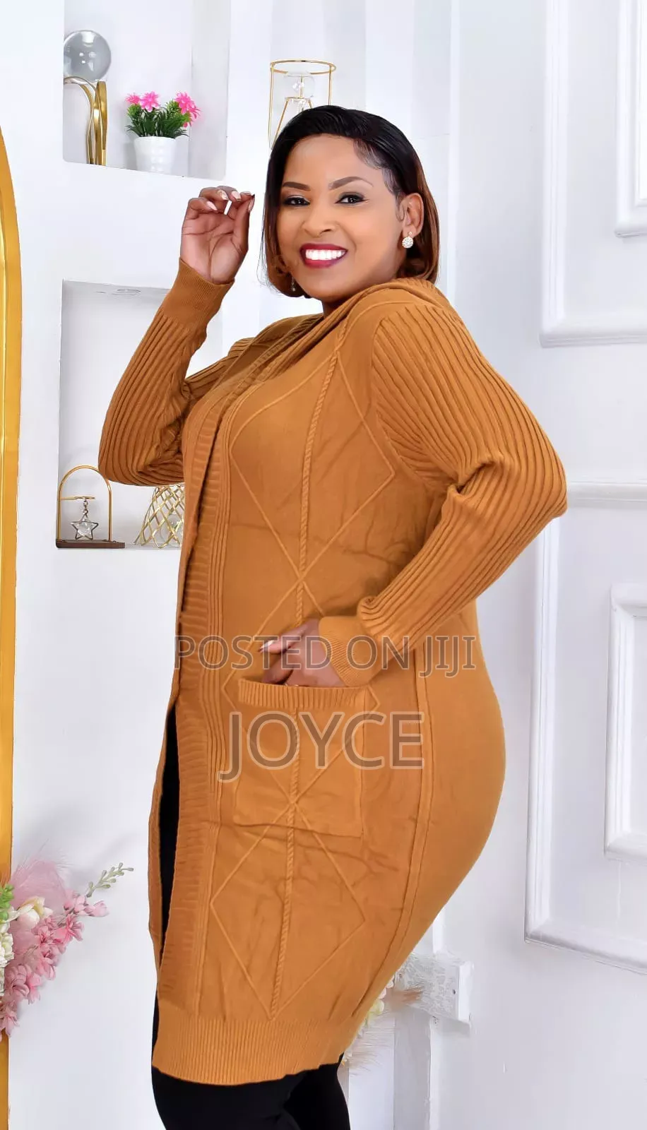 Free Size Warm Hooded Kimono Sweator