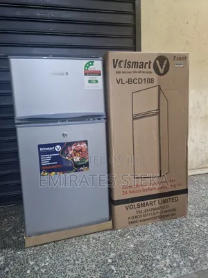 VOLSMART 108L Mini Refrigerator ,Double Door Fridge With Direct Cool